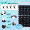 Picture of Fluffy Lash Clusters Kit 14-20mm Long Eyelash Clusters 180D Thick Lash Extension Kit Volume Cluster Eyelash Extensions Dramatic False Eyelashes Strips Lash Bond and Seal Lash Tweezers by CORUSCATE