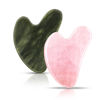 Picture of Contrybox Gua Sha Facial Tools 2 Pack, Guasha Tool for Face & Eye Gua Sha Stone for Puffiness Reducing & Jawline Sculpting Face Stone Gua Sha Tools for Skin Care GuaSha Stone Tool, Pink and Green