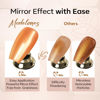 Picture of modelones Gel Top Coat for Chrome Nail Powder, Mirror Shiny Clear Chrome Top coat No Wipe Long Lasting Soak Off Nail Lamp High Gloss Chrome Top Coat Gel Nail Polish for Home DIY and Nail Salon