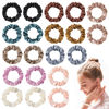 Picture of Hair Ties Satin Silk Small Scrunchies for Women Girls Ponytail Holders 20 Pcs Mini Bulk Scrunchies Elastic Hair Bands for Thick Curly Hair Pony Tails Hair Ties