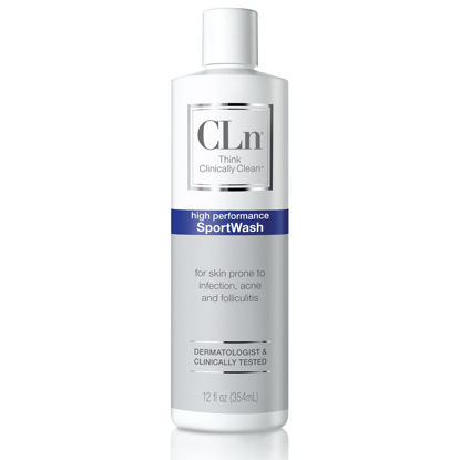 Picture of CLn® SportWash - High-Performance Sport Body Wash, For Men & Women Prone to Body Odor, Foot Odor, Ringworm, Folliculitis, & Back Acne, Fragrance-Free & Paraben-Free, 12 fl. oz.