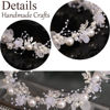 Picture of Girl's Fashion Flower Headpiece - White Pearl Headband, Princess Bridal Wedding Hair Accessory (Silver)