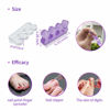 Picture of SUNFATT Toe Separators for Pedicure,Toe Spacer,Toe Separators use for Separation of Toenails or Nails,Washable and Reusable Pedicure Supplies.