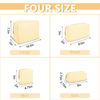 Picture of Waterproof Small Makeup Bag Pouch for Purse,Nylon Travel Toiletry Storage Bag Cute Preppy Cosmetic Bag for Women Girl,Waterproof Makeup Organizer Bag Skincare Bag Purse with Zipper(Small-Beige)