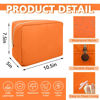 Picture of UIXIZQ Waterproof Large Makeup Bag Pouch,Nylon Women Travel Toiletry Storage Bag Preppy Cosmetic Bag for Girls,Big Makeup Organizer Bag Cute Zipper Pouch Bag for Sport Work Gift(Large-Peach)