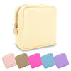 Picture of UIXIZQ Waterproof Mini Makeup Bag Pouch for Purse,Small Cosmetic Travel Bag Pouch Nylon Toiletry Organizers Bag for Women Girls,Cute Mini Zipper Pouch Preppy Coin Purse for Work Camping(Mini-Beige)