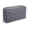 Picture of Waterproof Small Makeup Bag Pouch for Purse,Nylon Travel Toiletry Storage Bag Cute Houndstooth Cosmetic Bag for Women Girls,Preppy Makeup Organizer Bag Skincare Pouch with Zipper(Small-Houndstooth)