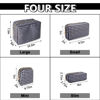 Picture of Waterproof Small Makeup Bag Pouch for Purse,Nylon Travel Toiletry Storage Bag Cute Houndstooth Cosmetic Bag for Women Girls,Preppy Makeup Organizer Bag Skincare Pouch with Zipper(Small-Houndstooth)