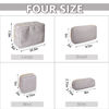 Picture of UIXIZQ Waterproof Small Pencil Case Makeup Bag for Purse,Cute Pencil Pouch Nylon Preppy Checkered Makeup Brush Holder with Zipper,Girls Portable Storage Case Small Pen Bag for Office(Slim-Checkered)