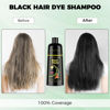 Picture of KAISASA Black Hair Dye Shampoo 3 in 1，Argan Natural Herbal Hair Color Shampoo Covers Gray Hair for Women and Men (16.9 fl.oz Black)