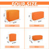 Picture of UIXIZQ Waterproof Mini Makeup Bag Pouch for Purse,Small Cosmetic Travel Bag Pouch Nylon Toiletry Organizers Bag for Women Girls,Cute Mini Zipper Pouch Preppy Coin Purse for Work Camping(Mini-Peach)