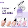 Picture of Gellen Builder Gel for Nails and Gel Top Coat, 2Pc 18ml Nail Builder Gel and Glossy Top Coat Gel Polish, No Wipe Clear Gel Top and Builder Base Coat Soak Off UV Gel for Gel Nail Polish