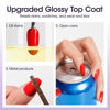 Picture of Gellen Builder Gel for Nails and Gel Top Coat, 2Pc 18ml Nail Builder Gel and Glossy Top Coat Gel Polish, No Wipe Clear Gel Top and Builder Base Coat Soak Off UV Gel for Gel Nail Polish