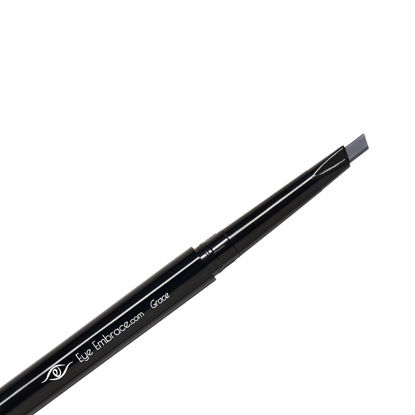 Picture of Eye Embrace Grace: Medium Gray Eyebrow Pencil - Waterproof, Double-Ended Automatic Angled Tip & Spoolie Brush, Cruelty-Free