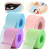 Picture of Lash Tape, Silicone Gel Eyelash Tape for Eyelash Extensions Stick Well,Breathable Lash Tape Gentle on Skin,Micro-Porous Eyelash Extension Tape Blue Pink Purple Green 4Rolls(1Inch X4 Yards)