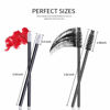 Picture of Teenitor Mascara Wands, Disposable Mascara Wand 200pcs, Lip Applicators Disposable Mascara Makeup Applicator Lipgloss Lip Brush Mascara Brush Lipstick Tester Wands Black