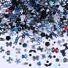 Picture of Sinyanail 300pcs Nail Art Charms Kit,Over 100pcs Mixshape Resin Nail Gems and 100 pcs Mixed Flatback Nail Rhinestones Pearls with Over 100pcs Nail Sequins for Nail Art Accessories(Black)