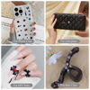 Picture of Sinyanail 300pcs Nail Art Charms Kit,Over 100pcs Mixshape Resin Nail Gems and 100 pcs Mixed Flatback Nail Rhinestones Pearls with Over 100pcs Nail Sequins for Nail Art Accessories(Black)