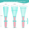 Picture of Detangling Hair Brush, Detangling brush for Adults and Kids, Comb Set for Kinky Curly Coily and Wavy Hair, For Wet and Dry Hair, Afro American Type 3a-4c, Comfortable Grip, Easy to Clean(Pinkgreen)