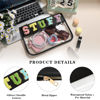 Picture of DYSHAYEN Chenille Letter Clear Zipper Pouch for Travel,Nylon Clear Cosmetic Bag,Makeup Travel Bag for Women (Black-Stuff)