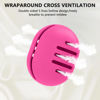 Picture of Fauxomor Makeup Sponge Holder,Double-sided 5-line Vented Silicone Beauty Blender Holder for Travel,Shatterproof Make Up Sponge Travel Case for All Sponges Sanitary Reuse Easy to Carry,Rose Red