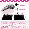 Picture of Lash Clusters Fluffy 60D+80D 10-18mm Mixed Tray Thick Eyelash Clusters D Curl Individual Lashes 259pcs Eyelash Extension Clusters Wispy Soft DIY Lash Extensions (60D+80D-0.07-D,10-18mm)