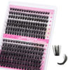 Picture of FADLASH Lash Clusters 80D+100D Fluffy Eyelash Clusters 8-16mm Individual Lashes Cluster Eyelash Extensions 3D Effect Wispy 280pcs Thick Lash Extension Clusters (80D+100D-0.07-D, 8-16mm)
