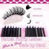 Picture of FADLASH Lash Clusters 80D+100D Fluffy Eyelash Clusters 8-16mm Individual Lashes Cluster Eyelash Extensions 3D Effect Wispy 280pcs Thick Lash Extension Clusters (80D+100D-0.07-D, 8-16mm)