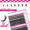 Picture of FADLASH Lash Clusters 80D+100D Fluffy Eyelash Clusters 8-16mm Individual Lashes Cluster Eyelash Extensions 3D Effect Wispy 280pcs Thick Lash Extension Clusters (80D+100D-0.07-D, 8-16mm)