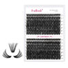 Picture of Lash Clusters Fluffy 50D+60D 10-18mm Mixed Tray Thick Eyelash Clusters D Curl Individual Lashes 280pcs Eyelash Extension Clusters Wispy Soft DIY Lash Extensions (50D+60D-0.07-D,10-18mm)