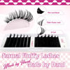 Picture of Lash Clusters Fluffy 50D+60D 10-18mm Mixed Tray Thick Eyelash Clusters D Curl Individual Lashes 280pcs Eyelash Extension Clusters Wispy Soft DIY Lash Extensions (50D+60D-0.07-D,10-18mm)