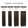 Picture of REECHO 26" Straight Super Long 4 PCS Set Thick Clip in on Hair Extensions Medium Ash Brown