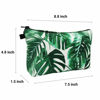 Picture of Cute Travel Makeup Bag Cosmetic Bag Small Pouch Gift for Women (Leaves)