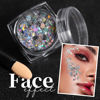 Picture of Teenitor Face Glitter, Sliver Body Glitter, Holographic Face and Body Glitter Gel for Women, Rave Glitter for Face, Hair, Eye and Body