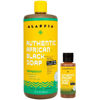 Picture of Alaffia Authentic African Black Soap Variety 2-Pack - All-In-One Liquid Soap, Travel-Size Eucalyptus Tea Tree + Full-Size Peppermint Body Wash, Face Wash, Shampoo, Shaving Soap