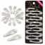 Picture of Dofash Snap hair clips metal grips 5cm/2in basic hair accessories 12pcs (Silver)