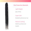 Picture of The BOHOBABE Long Pre-twisted Passion Twist Crochet Hair 24 Inch Pre-looped Long Ombre Gray Crochet Passion Twist Braiding Hair 8 Packs Soft Bohemian Twists (T1B/grey)