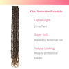 Picture of The BOHOBABE Long Pre-twisted Passion Twist Crochet Hair 30 Inch Pre-looped Long Crochet Passion Twist Braiding Hair 8 Packs Soft Bohemian Twists (T27)