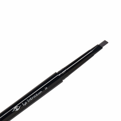 Picture of Eye Embrace Liz: Medium Gray Eyebrow Pencil - Waterproof, Double-Ended Automatic Angled Tip & Spoolie Brush, Cruelty-Free