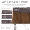 Picture of WENNALIFE Wire Hair Extensions (Increase 50% Lifespan) Real Human Hair 22 inch 150g Light Auburn Brown Remy Real Hair Extensions Invisible Wire Hair Extensions Human Hair Natural Straight Hair