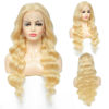 Picture of Loyom 613 Body Wave Lace Front Wig Human Hair 10a Brazilian 13x4 Blonde Lace Frontal Wigs 180% Density Pre Plucked Bleached Knots with Baby Hair 32 inch