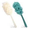 Picture of 2Pack Back Scrubber for Shower，PIPUHA Loofah Sponge Shower Brush Using Body Exfoliating with Long Handle, Loofah on a Stick for Men Women, Bathing Accessories for Body Brushes (Blue and White)