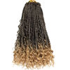 Picture of Beverlee Boho Box Braids 8 Packs Goddess Box Braids 14 Inch Bohemian Box Braids Crochet Hair Crochet Box Braids with Curly Ends Pre-looped Synthetic Crochet Hair for Black Wome