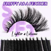 Picture of Lash Extension Kit 3D Thick Lash Clusters Kit 280pcs Eyelash Extension Kit 10-18mm 100D D Curl DIY Lash Extension Kit with Lash Bond and Seal, Lash Remover (KIT-100D-MIX10-18mm)