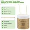 Picture of FOVURTE Bamboo Cotton Swabs 400 count, Organic Cotton Swab Round Tips, Natural Wooden Cotton Buds for Ears, Double Heads Ear Sticks Travel, Makeup Remover