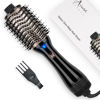 Picture of One Step Hair Dryer & Volumizing Hot Air Brush, Blow Dryer, Ceramic Straightener, Curler & Hot Comb 4 in 1 Salon Ionic Brush, Hair Styling Tools, Black