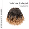 Picture of Toyotress Yanky Twist Crochet Hair - 8 Inch 8 Packs (30 Strands/Pcs) Pre-twisted Fluffy Spring Mini Twist Short Passion Twist, Ombre Blonde Pre-Looped Crochet Braids Braiding Hair (8 Inch, T27-8P)