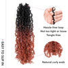 Picture of Toyotress Yanky Twist Crochet Hair - 10 Inch 8 Packs Ombre Ginger Short Bob Pre-twisted Passion Twist Crochet Hair, Orange Pre-Looped Spring Twist Mini Twist Crochet Braiding Hair (10 Inch, OT350-8P)