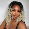 Picture of Toyotress Yanky Twist Crochet Hair - 10 Inch 8 Packs (30 Strands/Pcs) Pre-twisted Fluffy Spring Twist Passion Twist, Ombre White Pre-Looped Crochet Braids Braiding Hair (10 Inch, OT613-8P)