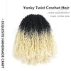 Picture of Toyotress Yanky Twist Crochet Hair - 10 Inch 8 Packs (30 Strands/Pcs) Pre-twisted Fluffy Spring Twist Passion Twist, Ombre White Pre-Looped Crochet Braids Braiding Hair (10 Inch, OT613-8P)